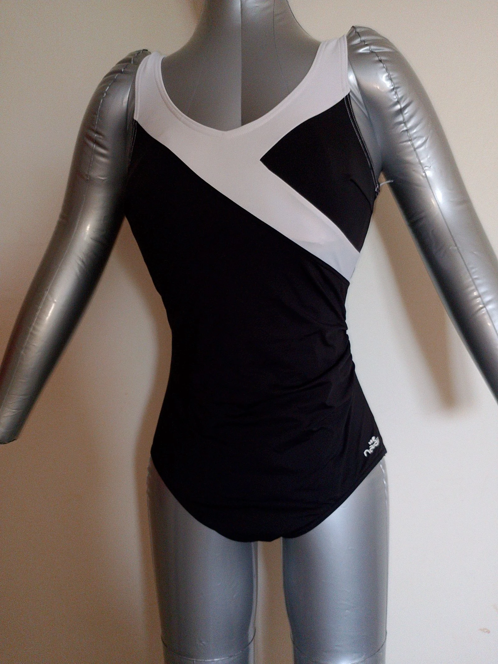 Maillot de bain Nabaiji noir et blanc – photo 2